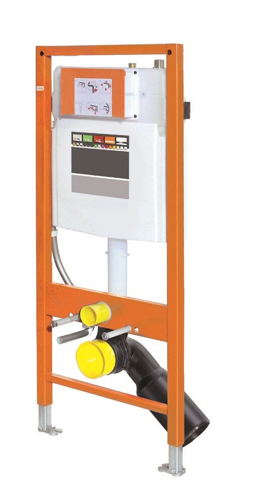 Aqua Bagno Taharet Dusch WC Element JomoLine, BH=1120mm, inkl. Injektor AD Sicherheitseinrichtung nach EN1717