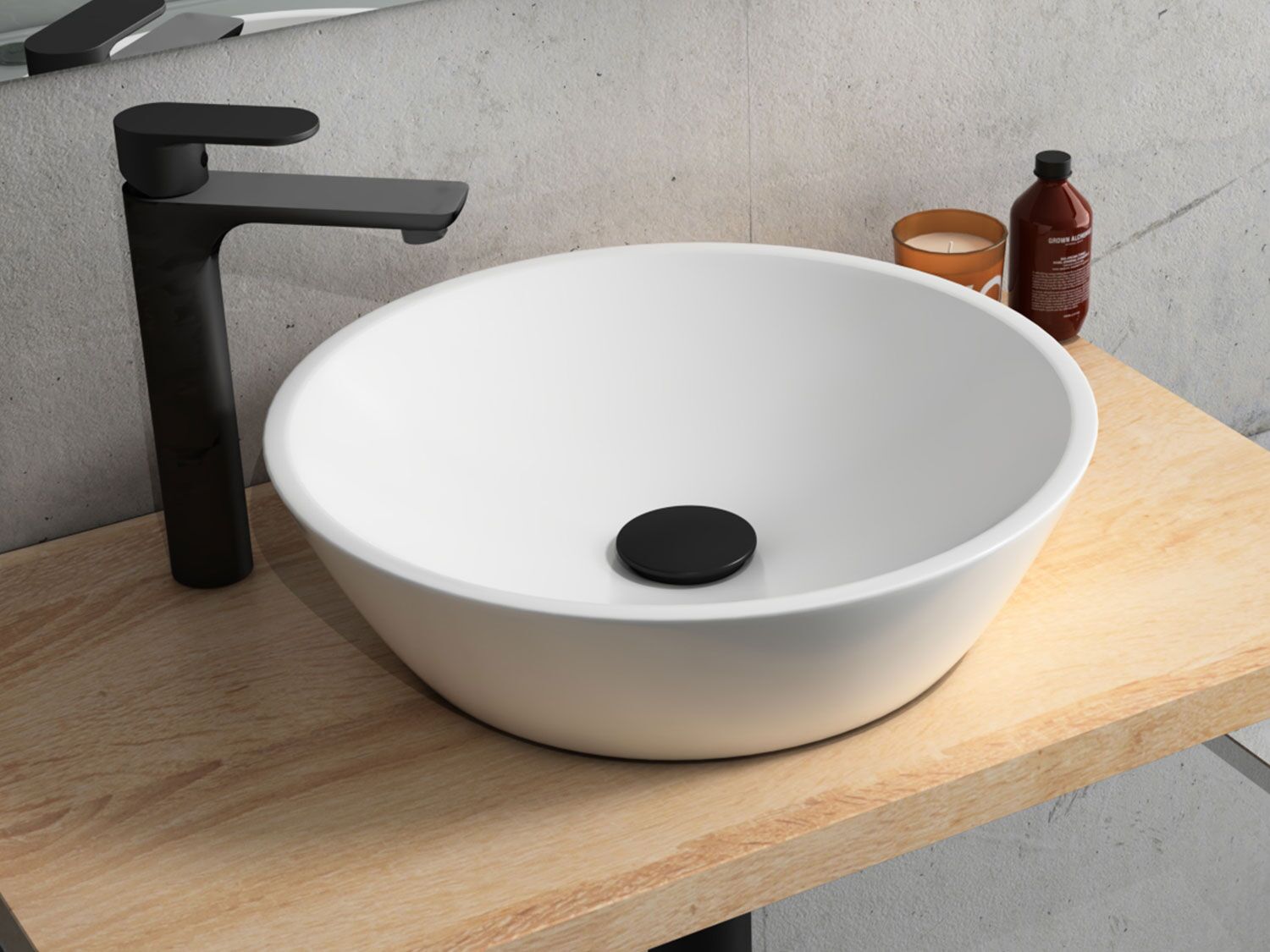 Waschbecken Aufsatzwaschtisch 45cm - KR-45