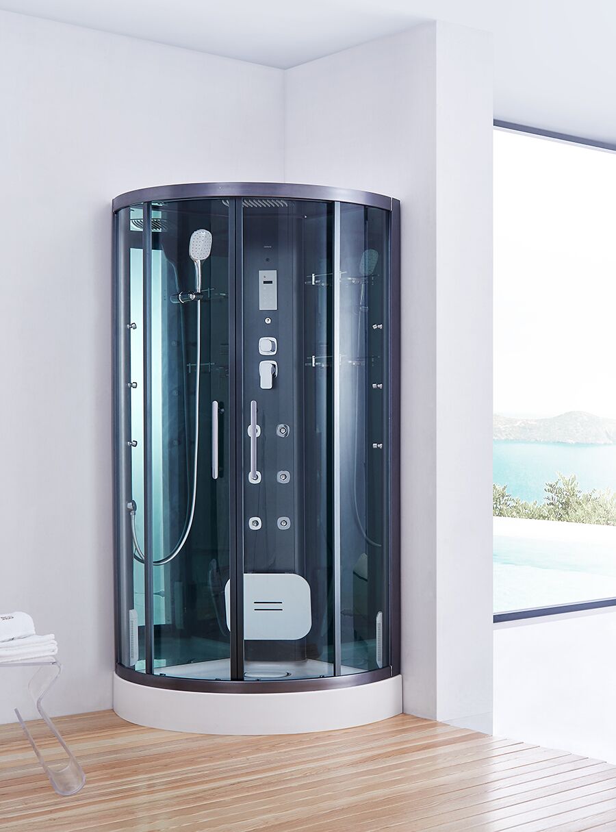 Dampfdusche Dampfsauna Viertelkreis BU602