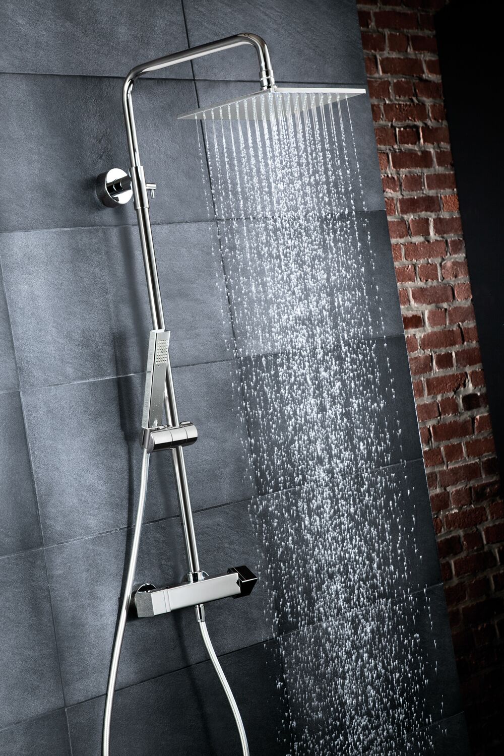HSK RS 500 Shower-Set, Thermostat, Kopfbrause 250x250x2