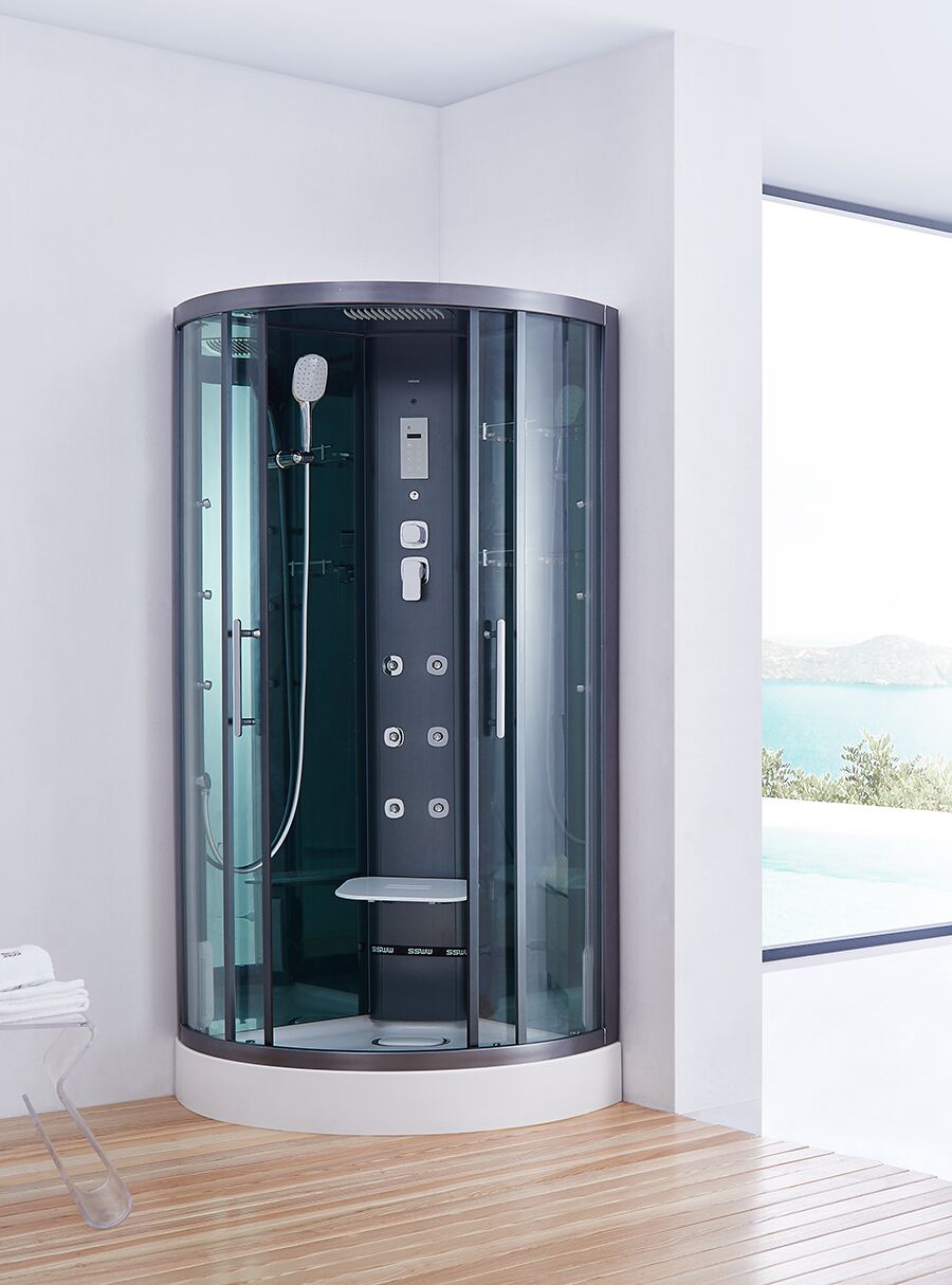 Dampfdusche Dampfsauna Viertelkreis BU601