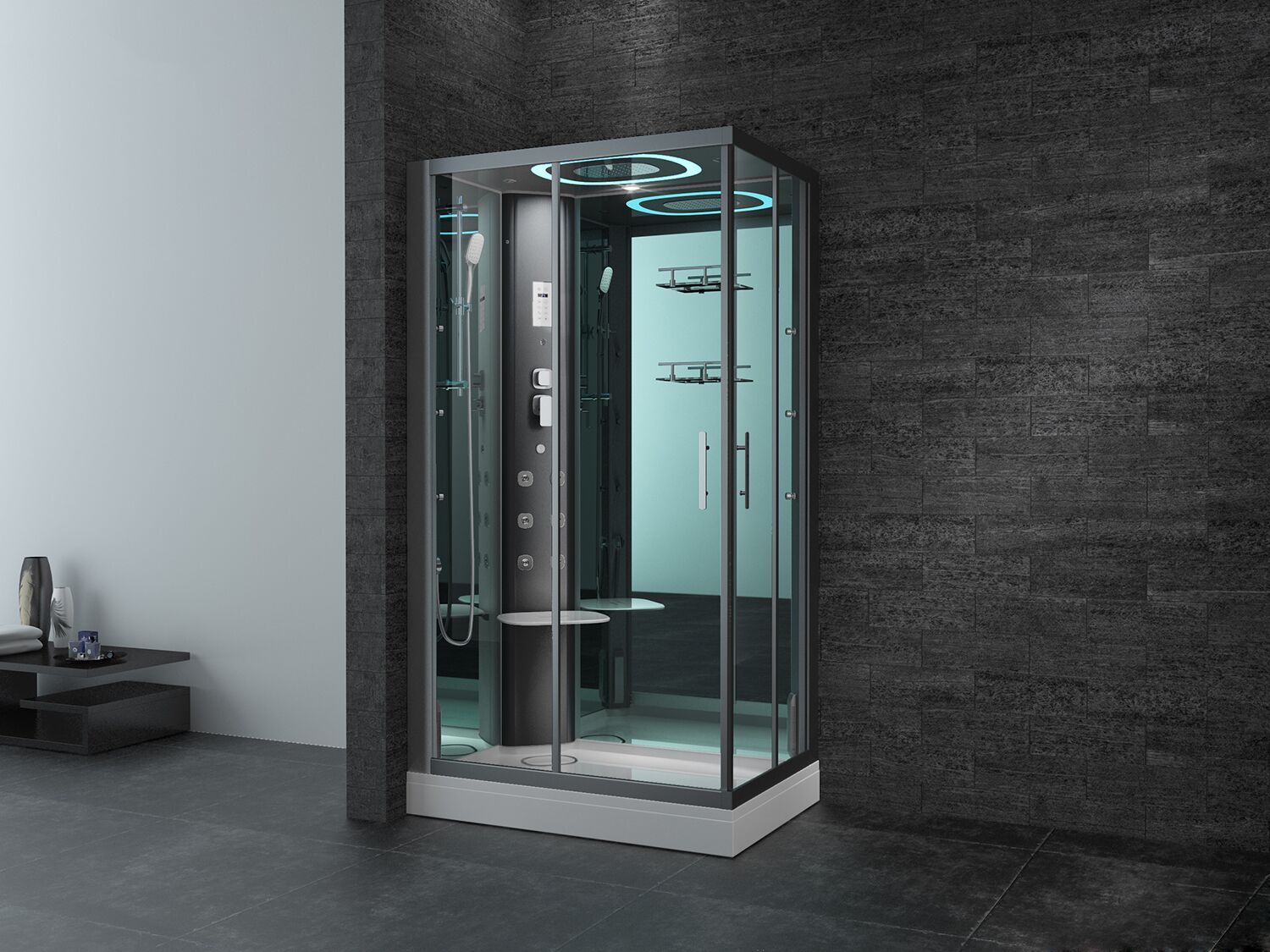 Dampfdusche Dampfsauna Rechteck BU621