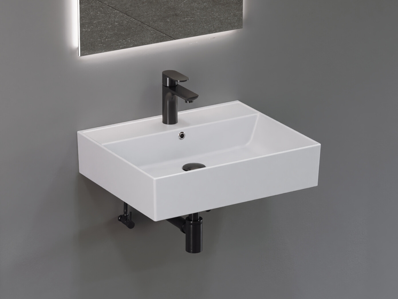 Waschbecken Aufsatzwaschtisch 55cm - Plan - 10.16.30.03.2