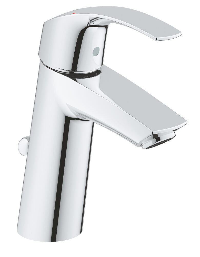 Grohe Eurosmart Einhand-Waschtischbatterie, M-Size mit Ablaufgarnitur Ausladung 110mm