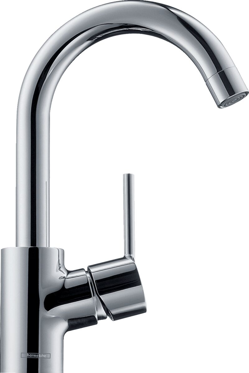 Hansgrohe Talis-S Einhand-Waschtischbatterie, mit schwenkbarem Auslauf, mit Ablaufgarnitur Ausladung 145mm
