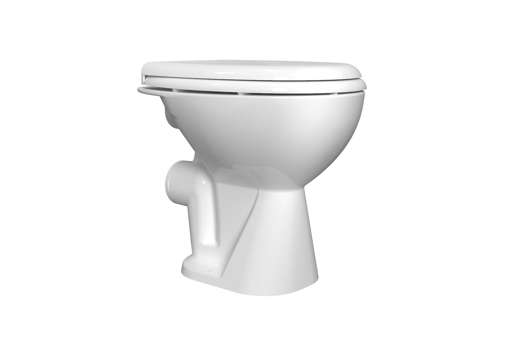 Aqua Bagno Basic Stand-Dusch-WC Taharet inkl. Sitz aus Duroplast