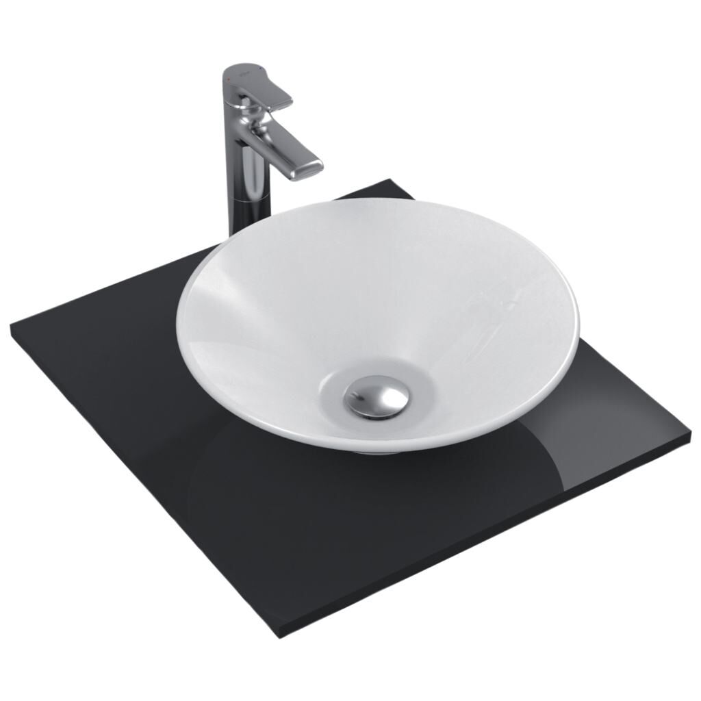 Aqua Bagno Keramik Aufsatzwaschbecken rund 44cm