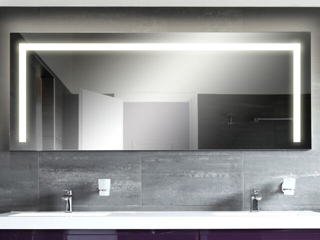 Aqua Bagno Badezimmerspiegel mit LED-Beleuchtung nach Ma&szlig; SPH-83