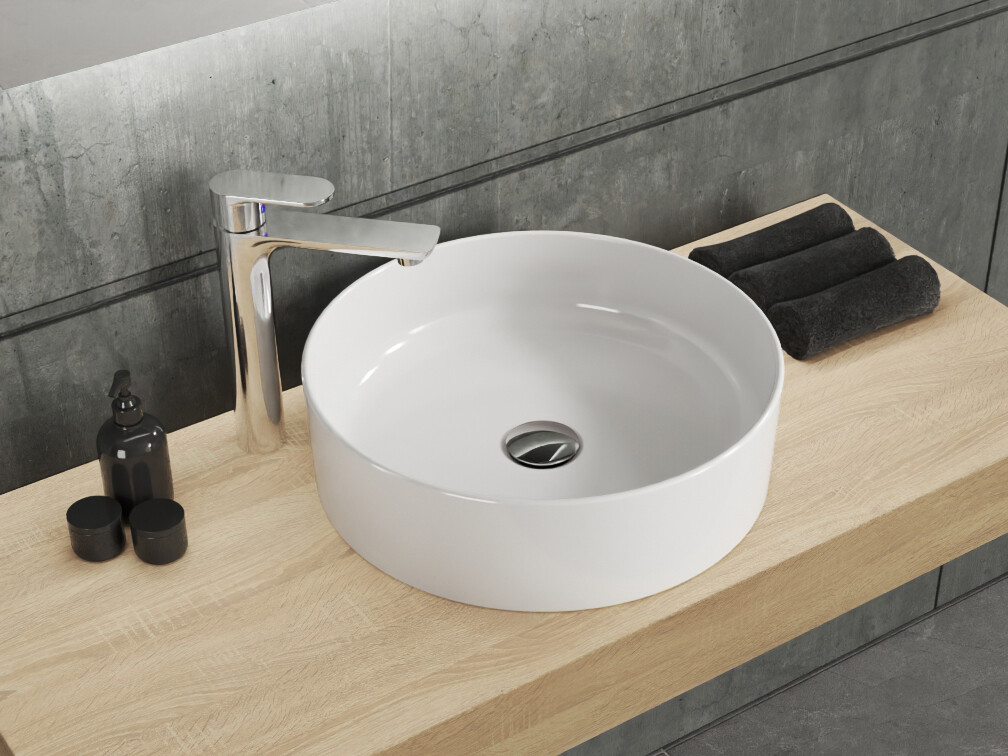 Waschbecken Aufsatzwaschtisch 42cm - Bianzo - 24.31.42.1.NO.NT