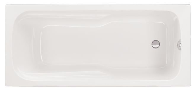 Schr&ouml;der Badewanne rechteck wei&szlig;, 170x75x43 cm Costa Rica 170