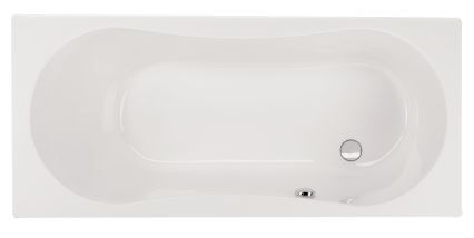 Schr&ouml;der Badewanne rechteck wei&szlig;, 170x75x43,5cm Dominika