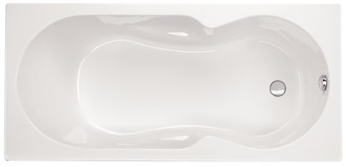 Schr&ouml;der Badewanne rechteck wei&szlig;, 180x80x42,5cm Tosca180