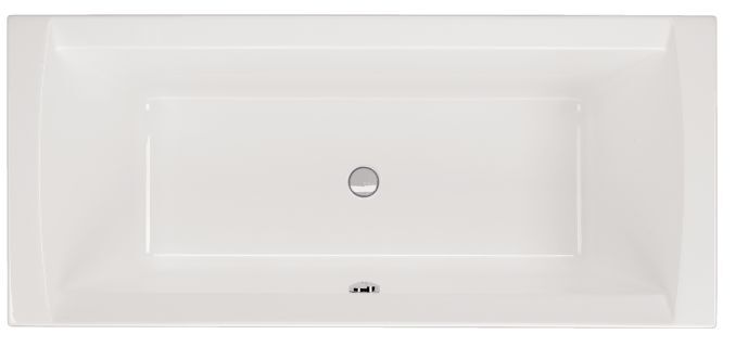 Schr&ouml;der Badewanne rechteck wei&szlig;, 180x80x45cm Crown180