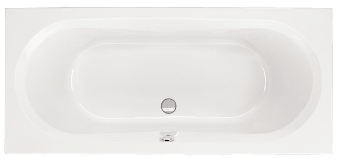 Schr&ouml;der Badewanne rechteck wei&szlig;, 180x80x49,5cm Vista