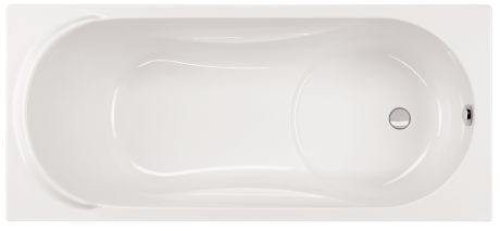 Schr&ouml;der Badewanne rechteck wei&szlig;, 180x80x43,5cm Elja