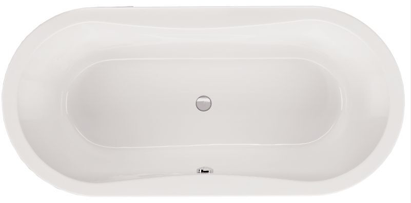 Schr&ouml;der Badewanne oval wei&szlig;, 170x75x48,5cm Gomera170