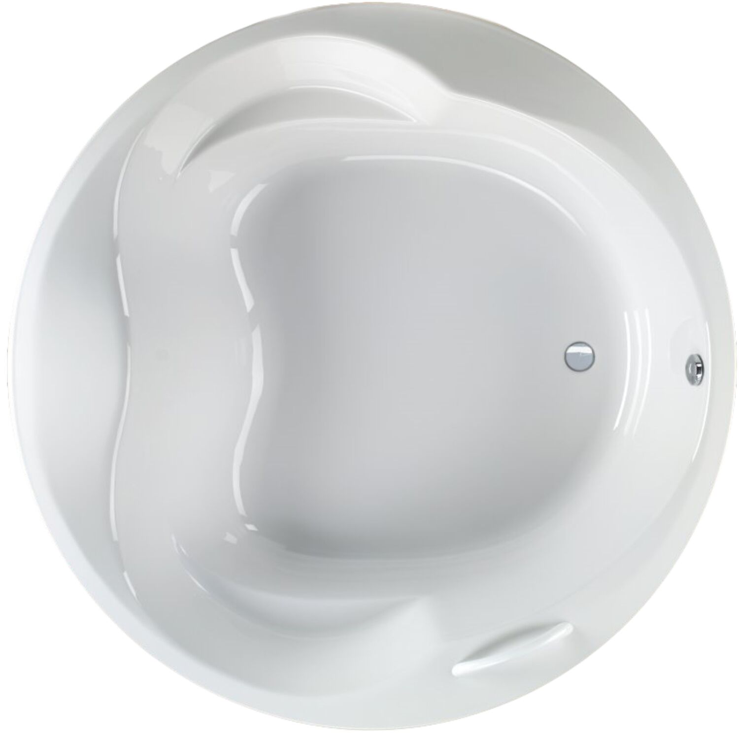Schr&ouml;der Badewanne rund wei&szlig;, 180x180x52cm Opera180