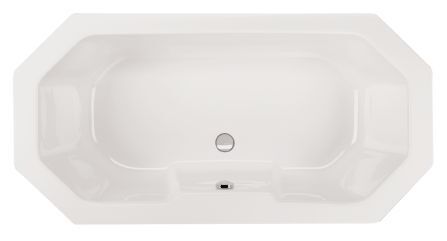 Schr&ouml;der Badewanne achteck wei&szlig;, 180x90x42cm Dublin180