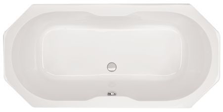 Schr&ouml;der Badewanne achteck wei&szlig;, 185x90x49,5cm Nora185