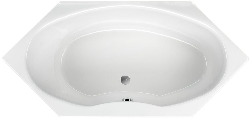 Schr&ouml;der Badewanne sechseck wei&szlig;, 190x90x485cm Austin190