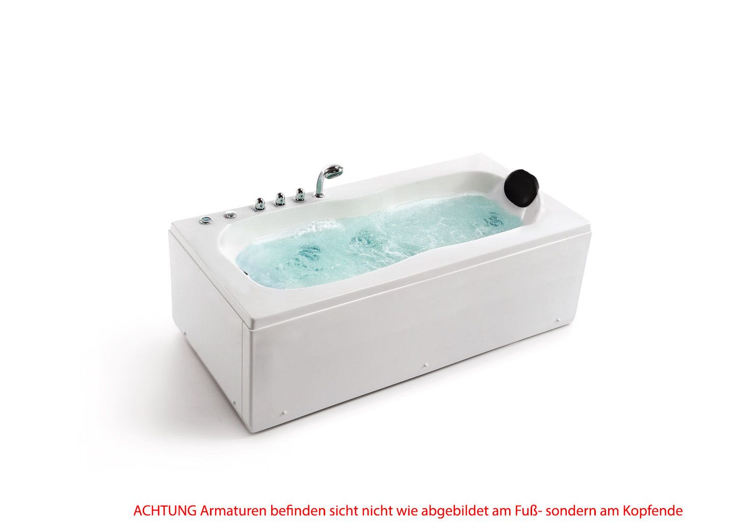 Whirlpool MILANO Comfort Spiegelverkehrt Links 1700x800x630mm