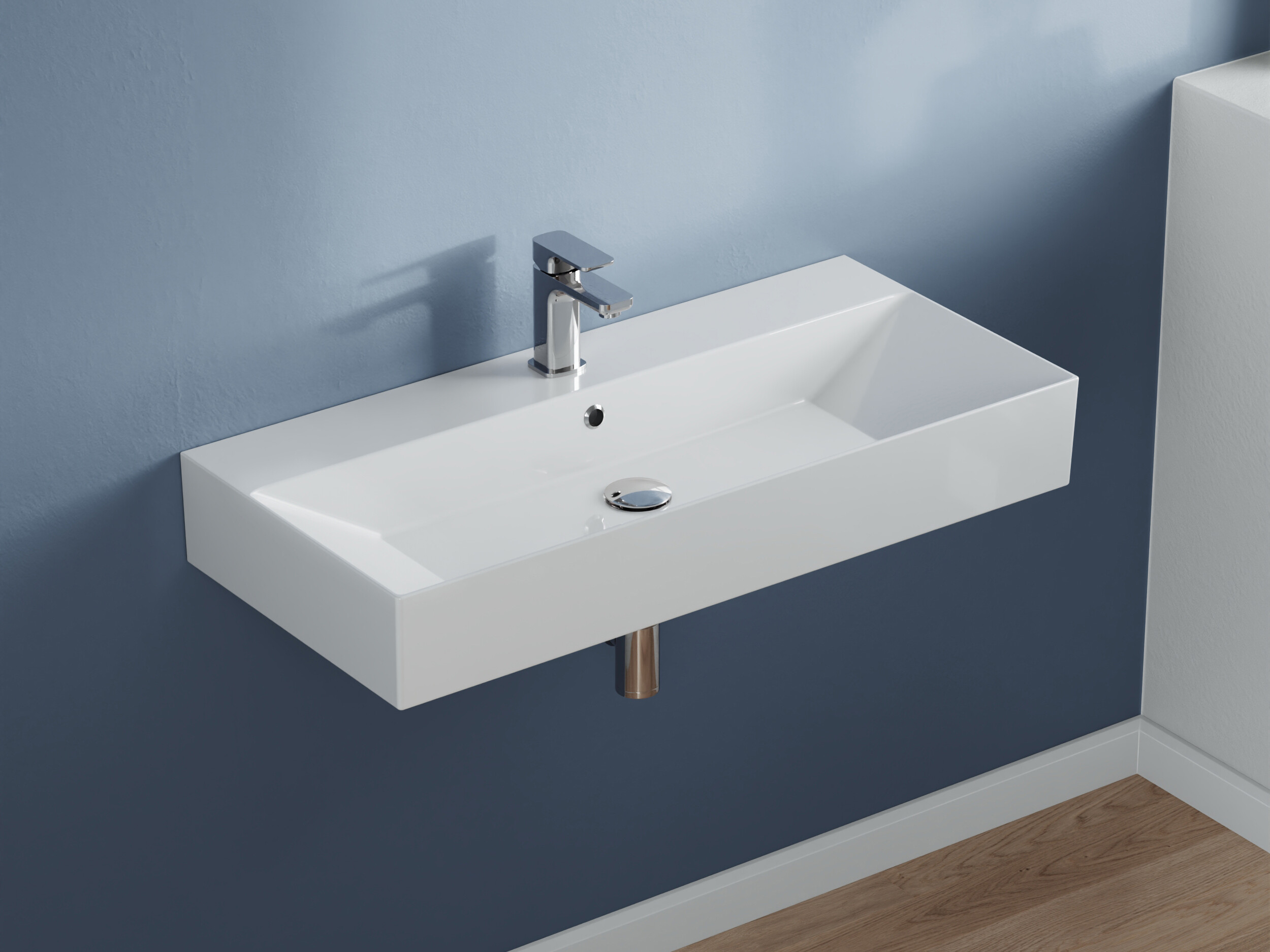 Waschbecken Aufsatzwaschtisch 90cm - Loft - KS.90