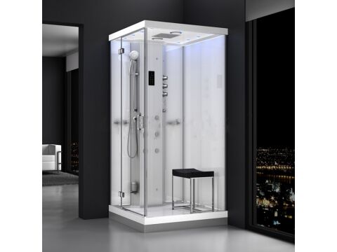 Dampfdusche Relax 100cm Dampfsauna Sauna Nischenmodell...